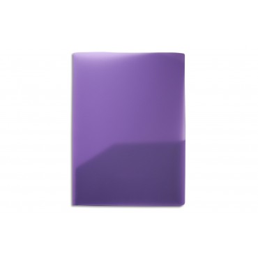 A4 Heavy Duty Plastic 2 Pocket Folder-Purple